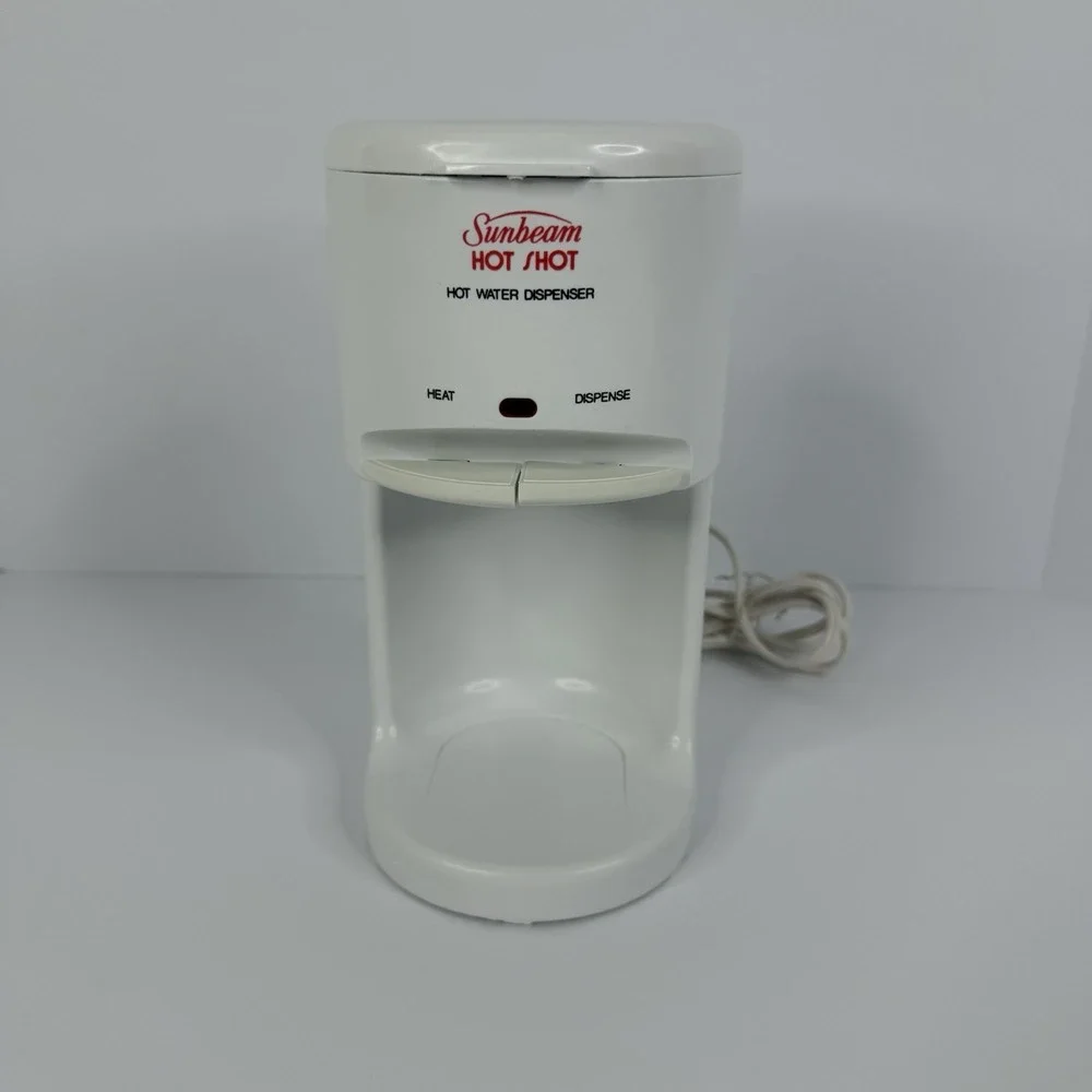 VTG Sunbeam Hot Shot Hot Water Dispenser 3211 White In Original Box Tested Works